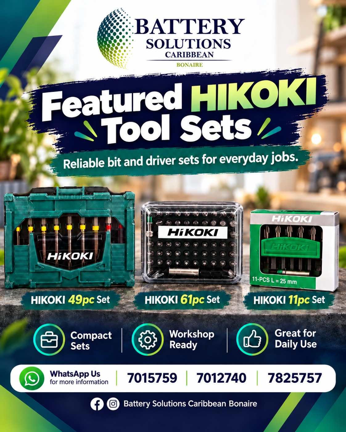 Featured HIKOKI tool sets campaign